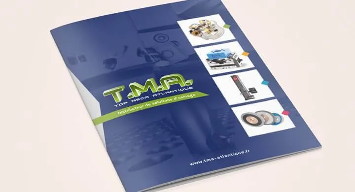 Réalisation d'une brochure 20 pages pour TMA à Vigneux de Bretagne par Kagency