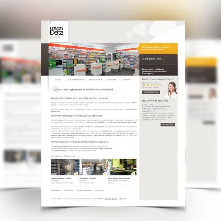 Nouvelle version du site web Univers Delta avec Kagency