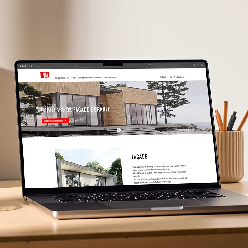 Kagency en charge de la création du site internet de VOX Profile