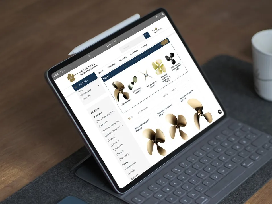 Création web, catalogue print et emailing pour MAUCOUR